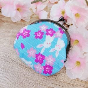 Porte monnaie sakura lapin bleu