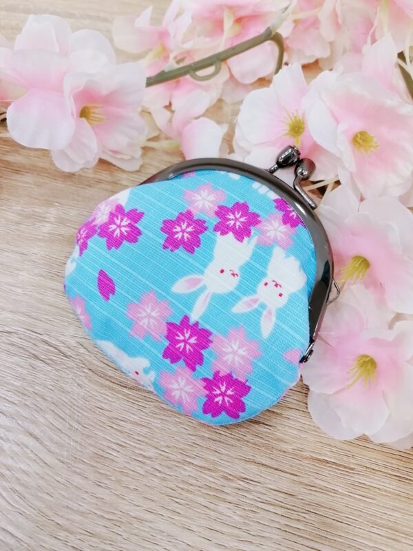 Porte monnaie sakura lapin bleu