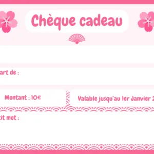 Chèque cadeau 10€